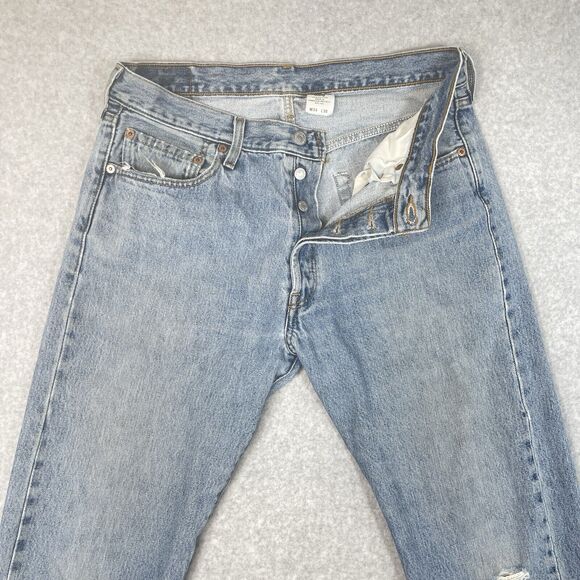 Levi’s 501 XX Vintage Jeans Men’s 34x30 Light Wash Distressed Skater Grunge Y2K - Picture 5 of 16